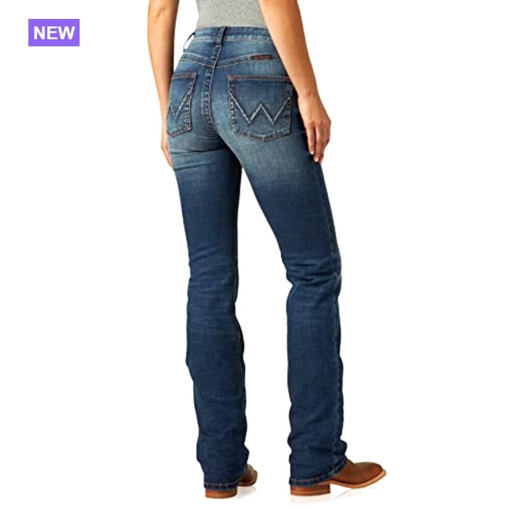 Mid Rise Boot Cut Riding Jeans with Performance Fit - Picture 2 of 7